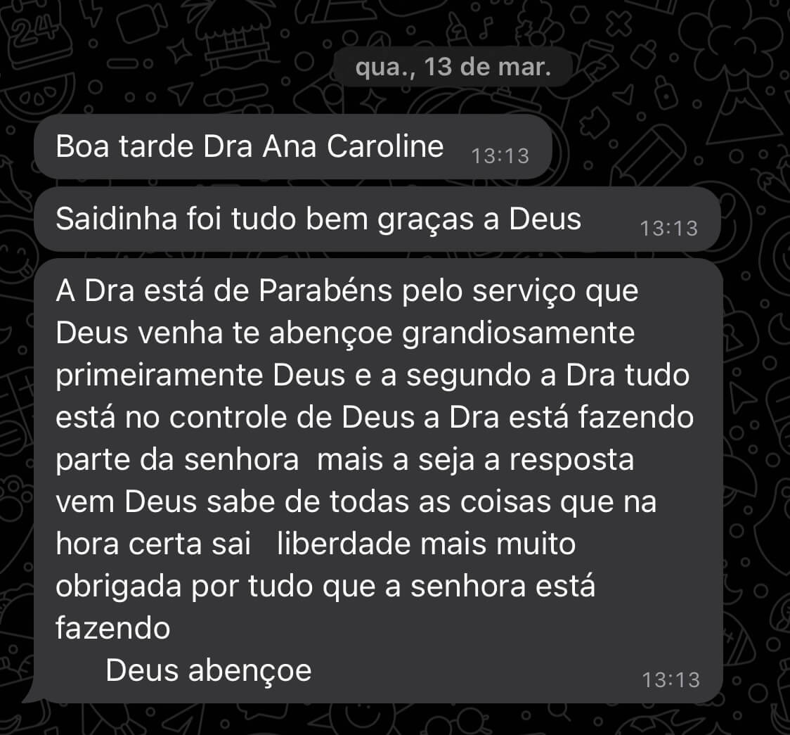 Depoimentos AC Luminati Advocacia - Advogada Criminal