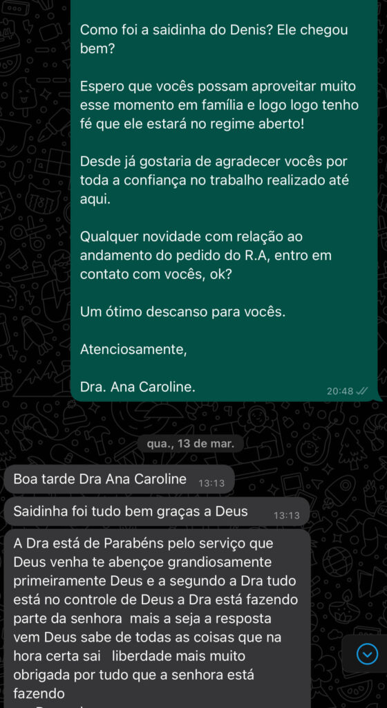 Depoimentos AC Luminati Advocacia - Advogada Criminal